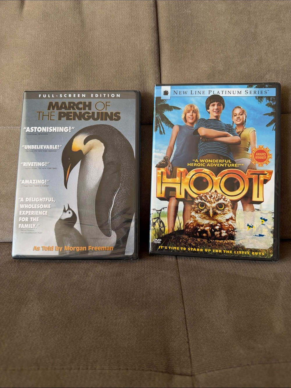 March of the Penguins & Hoot DVD Bundle